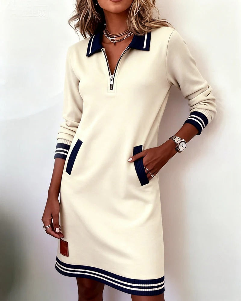 Catalina | Langarm-Baumwollkleid