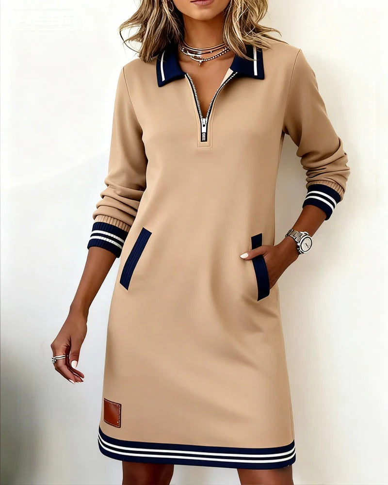 Catalina | Langarm-Baumwollkleid