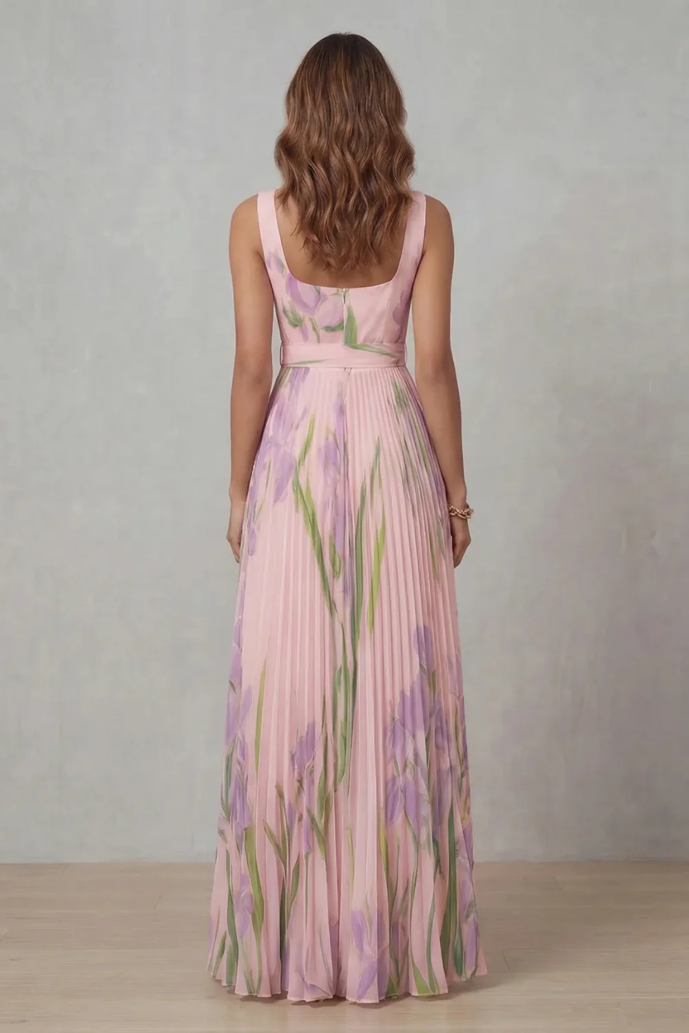 Gabriela™ | Elegantes Blumenkleid mit Plissée-Rock