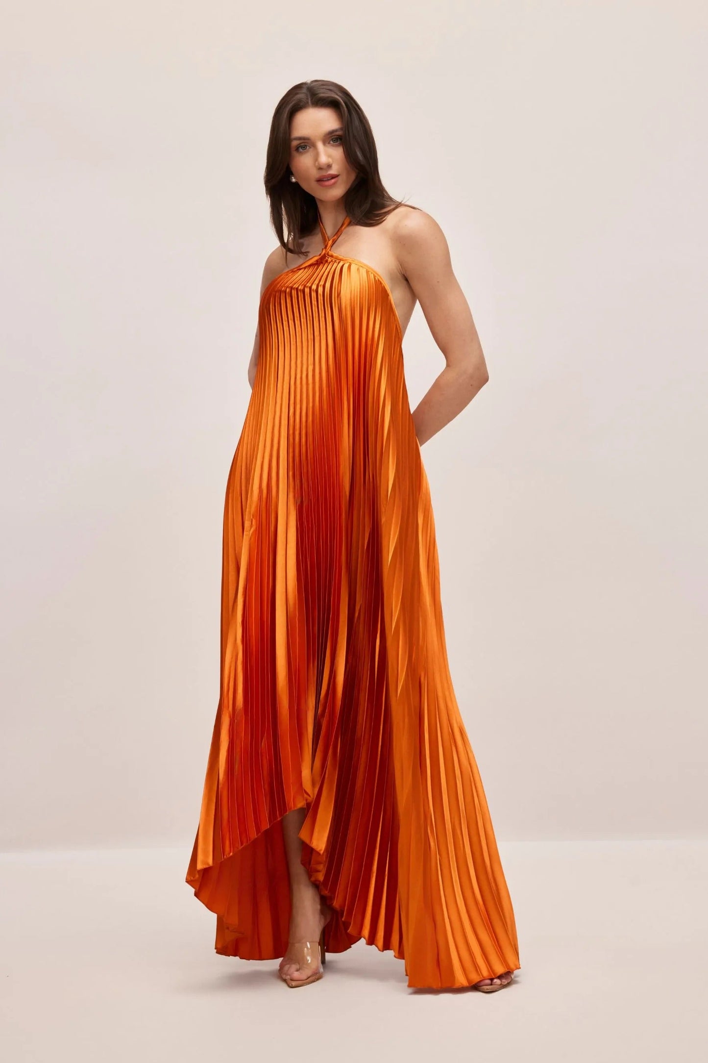 Kleid Noelia™ | Fließende Eleganz mit raffiniertem Glanz