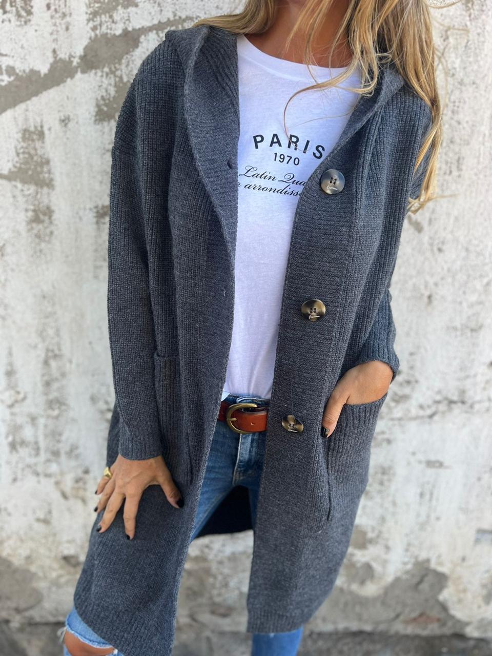 Giselle | Lange Strickjacke