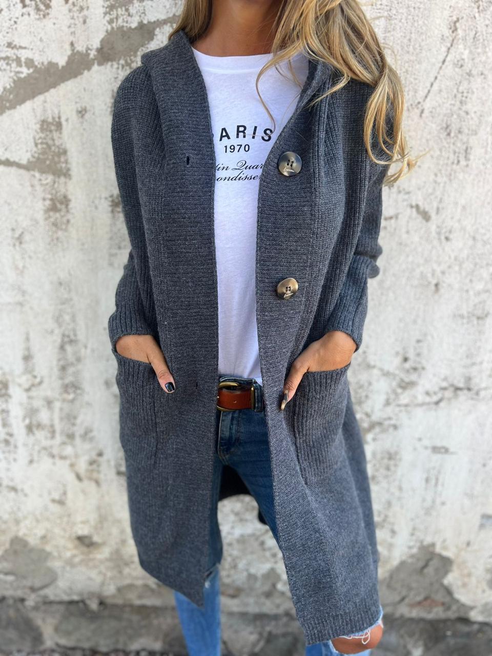 Giselle | Lange Strickjacke