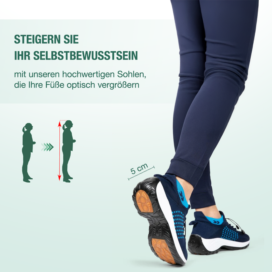 Ambulo Orthopädische Stoffschuhe - Marineblau