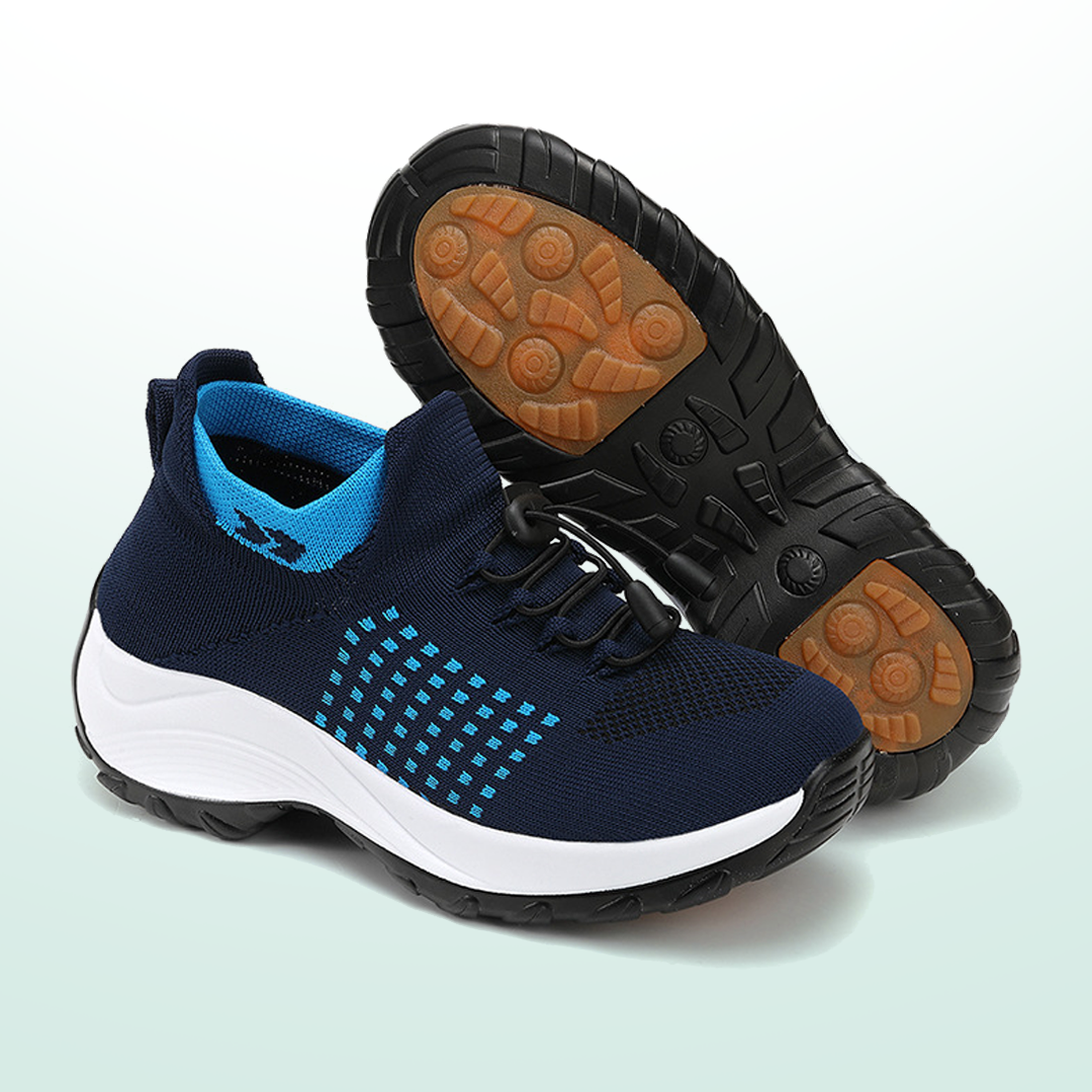 Ambulo Orthopädische Stoffschuhe - Marineblau