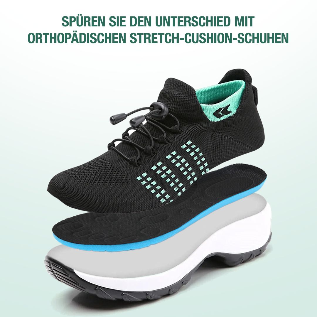 Ambulo Orthopädische Stoffschuhe - Grün Schwarz