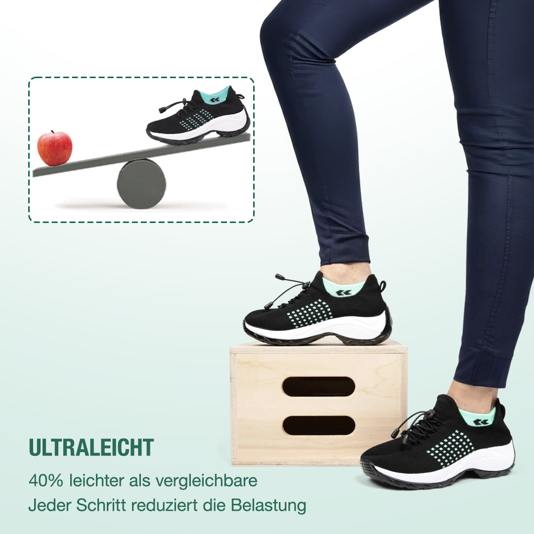 Ambulo Orthopädische Stoffschuhe - Grün Schwarz