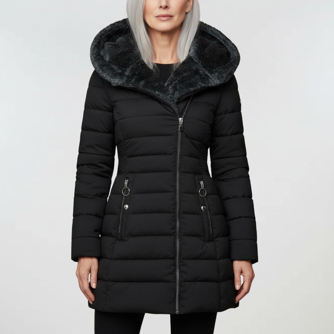 Beatrice™ | Warmer Mantel mit Pelz gefüttert