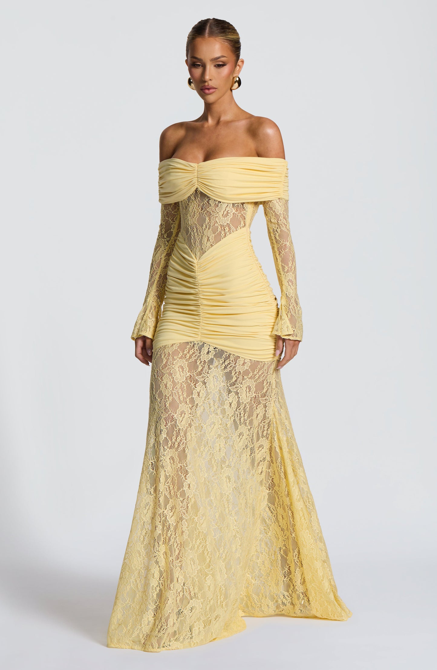 Kleid Libra™ | Raffinierte Eleganz mit Spitze und Drapierung