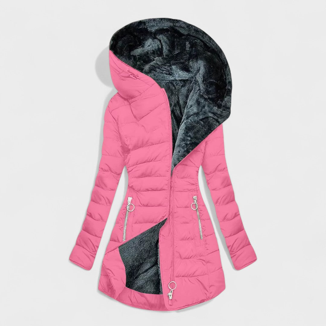 Beatrice™ | Warmer Mantel mit Pelz gefüttert