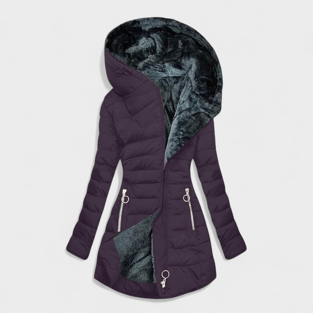 Beatrice™ | Warmer Mantel mit Pelz gefüttert