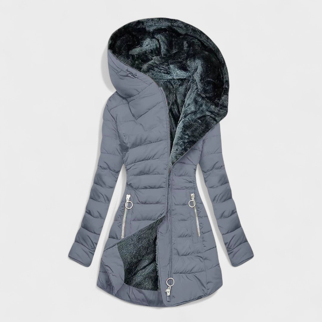 Beatrice™ | Warmer Mantel mit Pelz gefüttert