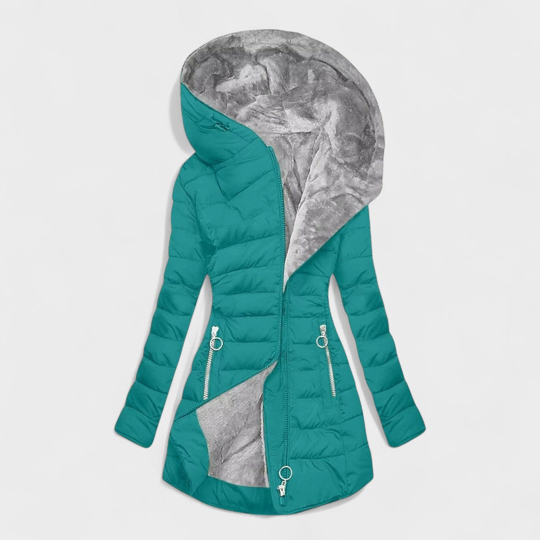 Beatrice™ | Warmer Mantel mit Pelz gefüttert