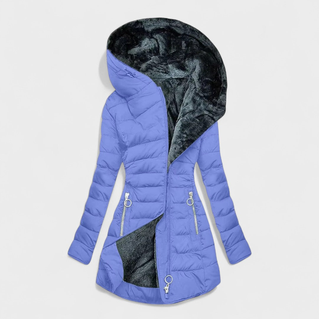 Beatrice™ | Warmer Mantel mit Pelz gefüttert