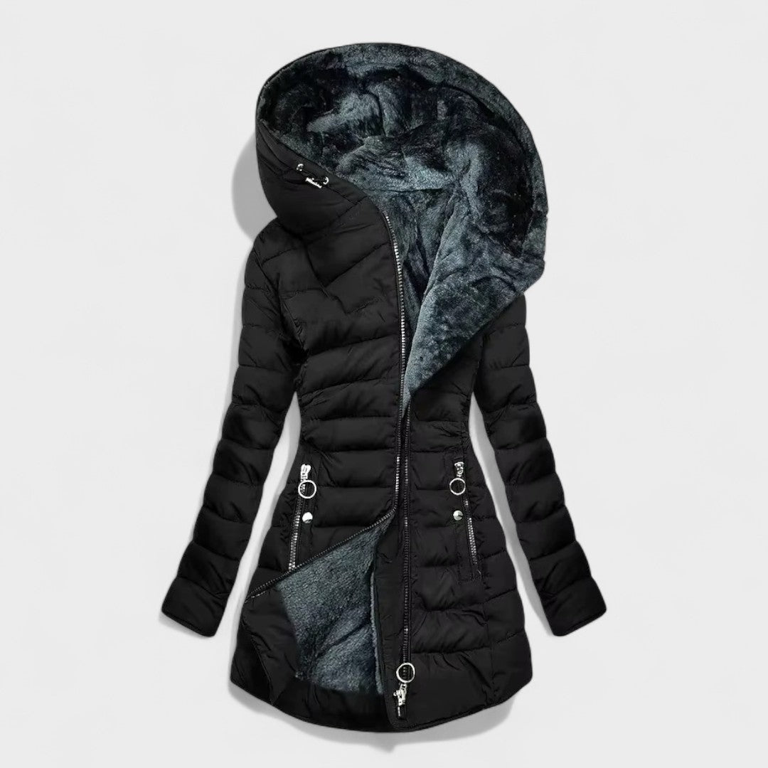 Beatrice™ | Warmer Mantel mit Pelz gefüttert