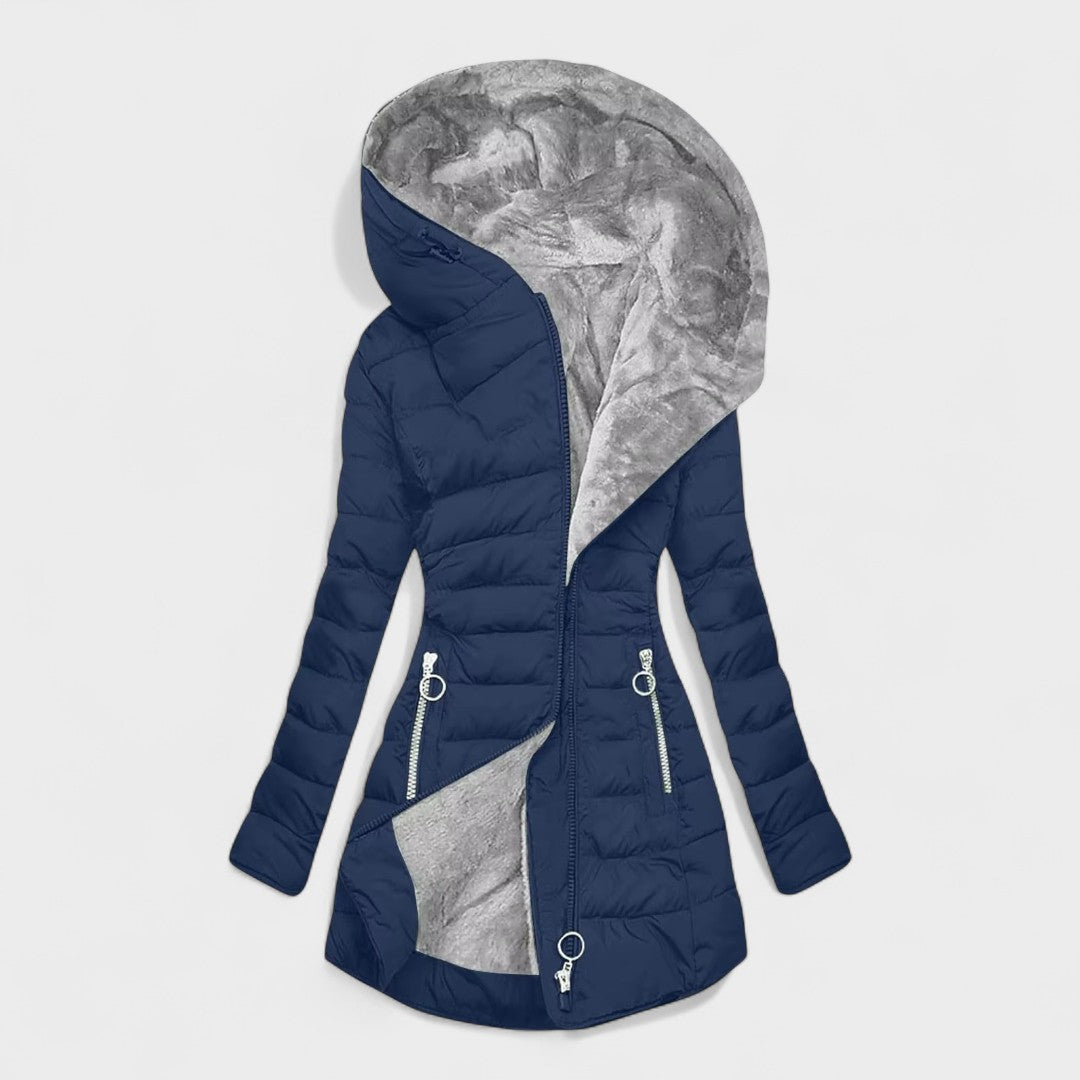 Beatrice™ | Warmer Mantel mit Pelz gefüttert