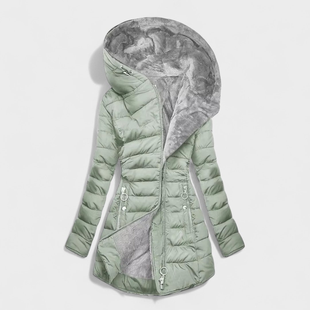 Beatrice™ | Warmer Mantel mit Pelz gefüttert
